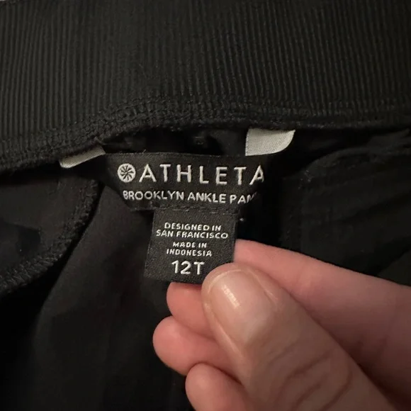 Athleta Brooklyn Ankle Pant-Black Size 12 Tall - Picture 4 of 4